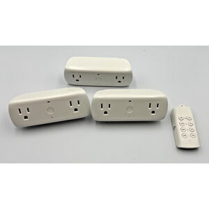 Commercial Electric Wireless Remote-Control Outlet Set – 3 Plugs + 1 Remote